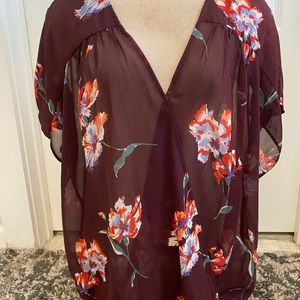 NWOT Lucky Brand Sheer top women sz XL